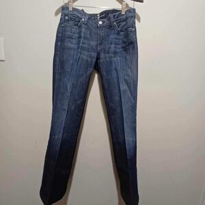 7 For All Mankind Bootcut Jeans Womens Size 28 Dark‎ Wash Denim Pants